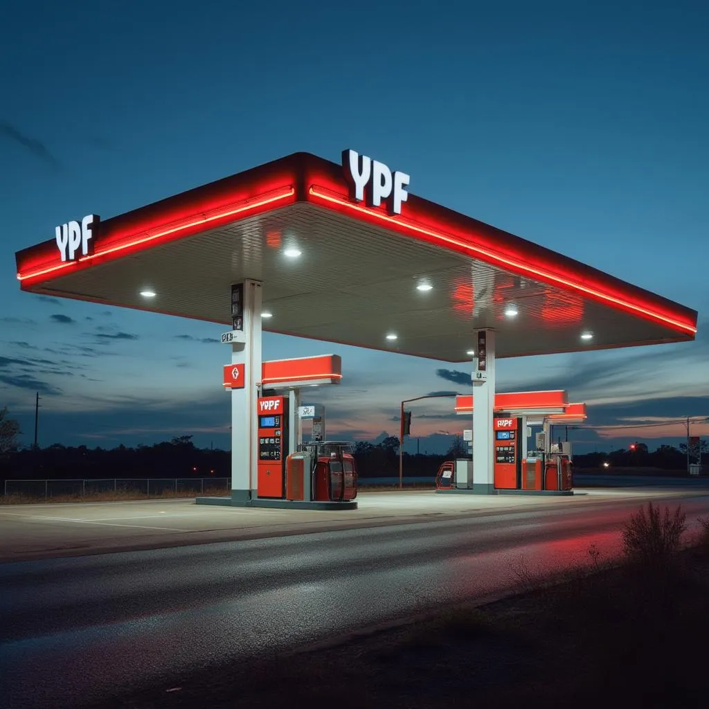 Estación YPF en ruta